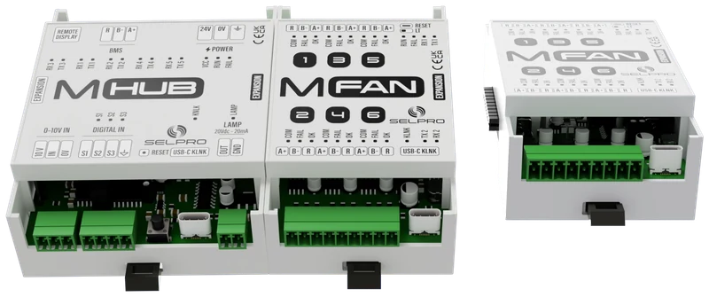 Sistema MHub con due moduli MFan